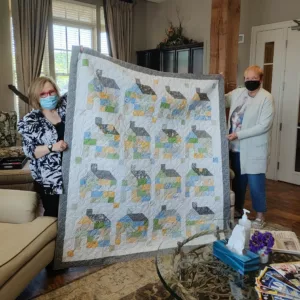 Quilt donated by Janet Lachance for the silent auction Fall for Beer event July 2022